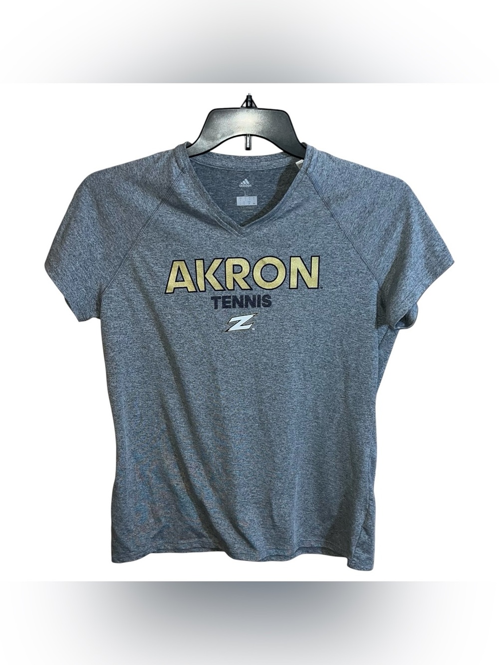Adidas Akron Tennis Short Sleeve Shirt Women’s L Grey